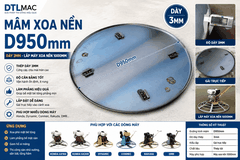Mâm Xoa Nền D950mm Dày 3mm | Mâm Xoa Bê Tông Cho Máy Xoa Nền 1000mm