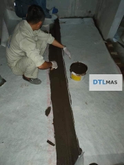 Màng chống thấm PPE 3 lớp VDTL dày 0.6mm, khổ rộng 1.2m, tỷ trọng ~230g. Màng chống thấm cao cấp, có cấu tạo 3 lớp. Màng chống thấm Polypropylene Elastomer