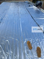 MATCOOL 1.5mm Màu Bạc Cuộn 1x30m | Màng Tự Dính Phủ Nhôm Chống Dột Mái Tôn, Chống Nóng Kháng UV