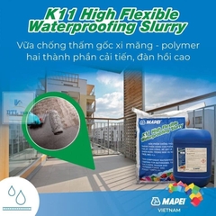 Mapei K11 High Flexible Slurry Bộ 43Kg - Chống thấm gốc xi măng 2 thành phần đàn hồi cao
