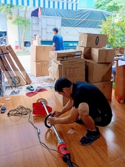 Máy mài tường, mài trần cán dài 2m công suất 3800W
