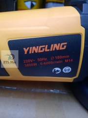 Máy mài cầm tay có cán YingLing 3800W. Lắp đĩa mài đến 180mm