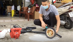 Máy mài cầm tay YINGLING - 2600W - Chưa gồm máy hút bụi