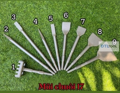 Mũi Đục Bê Tông Bản Rộng 12cm Dài 28cm Chuôi 17 | Dóc Vữa, Bóc Gạch, Vệ Sinh Nền