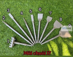 Mũi Đục Bê Tông Dẹt 5cm Dài 28cm Chuôi 17 | Đục Phá, Tẩy Vữa, Vệ Sinh Nền