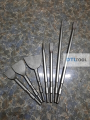 Mũi Đục Bê Tông Dẹt 8cm Dài 28cm Chuôi 17 | Đục Phá, Tẩy Vữa, Vệ Sinh Nền