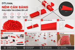 Nêm Cân Bằng Gạch 1Kg | Nêm Nhựa Cân Bằng Thi Công Ốp Lát Chuyên Dụng