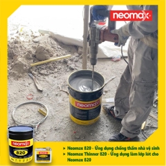 Neomax Thinner 820 - Hộp 4Kg - Dung Môi Pha Chống Thấm Gốc Polyurethane, Tăng Bám Dính
