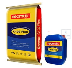 Neomax C102 Flex - Bộ 27Kg- Chống Thấm Đàn Hồi 2 Thành Phần Gốc Xi Măng + Polymer