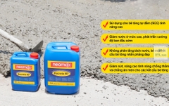 Neomax® Ducrete R7 - Can 5 lít. Phụ gia giảm nước cao cấp, duy trì tính công tác và phát triển cường độ sớm