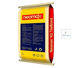 Neomax® K2 TileBond - Bao 25kg - Màu Trắng. Keo dán gạch cao cấp gốc xi măng, tính năng chống thấm cao