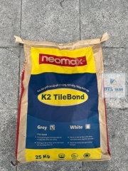 Neomax® K2 TileBond - Bao 25kg - Màu Xám. Keo dán gạch cao cấp gốc xi măng, tính năng chống thấm cao
