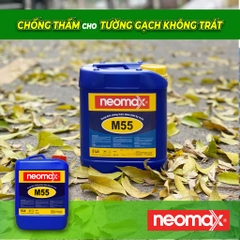 Neomax M55 - Can 5 Lít - Chống thấm thẩm thấu kỵ nước trong suốt. Chống thấm tường gạch không trát