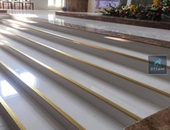 Nẹp Đồng L25 Gân - Chống trơn trượt cầu thang, ram dốc, lối đi