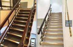 Nẹp Đồng L25 Gân - Chống trơn trượt cầu thang, ram dốc, lối đi