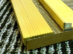 Nẹp Đồng L25 Gân - Chống trơn trượt cầu thang, ram dốc, lối đi