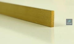 Nẹp Đồng LA 3x10mm - Ron và Chỉ Trang Trí Sàn, Tường, Vách, Trần; Chống Trơn Trượt và Bảo Vệ Cạnh Hiệu Quả