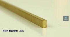 Nẹp Đồng LA 3x5mm - Ron và Chỉ Trang Trí Siêu Mảnh Cho Sàn, Vách, Tường, Trần; Chỉ Tạo Hoa Văn, Viền Khung Tranh