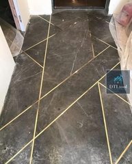 Nẹp Đồng LA 3x5mm - Ron và Chỉ Trang Trí Siêu Mảnh Cho Sàn, Vách, Tường, Trần; Chỉ Tạo Hoa Văn, Viền Khung Tranh