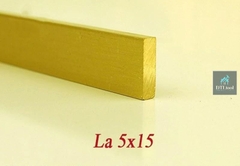 Nẹp Đồng LA 5x15mm - Ron và Chỉ Trang Trí Cao Cấp và Bền Chắc; Chống Trơn Trượt và Bảo Vệ Cạnh Tối Ưu