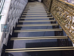 Nẹp đồng T10 Gân - Nẹp chi đồng chống trơn trượt cầu thang, mặt bậc T10 thanh 3m