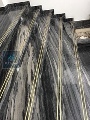 Nẹp đồng T10 Gân - Nẹp chi đồng chống trơn trượt cầu thang, mặt bậc T10 thanh 3m