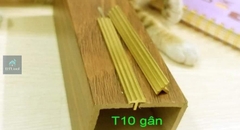 Nẹp đồng T10 Gân - Nẹp chi đồng chống trơn trượt cầu thang, mặt bậc T10 thanh 3m