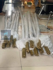 Nẹp đồng T10 Gân - Nẹp chi đồng chống trơn trượt cầu thang, mặt bậc T10 thanh 3m