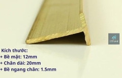 Nẹp Đồng T12 Trơn Thẳng