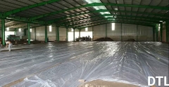 Nilon lót sàn đổ bê tông. Nilon khổ 1.2m mở rộng 2.4m, dòng PE 32~35m²/Kg