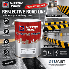 Sơn Kẻ Vạch Phản Quang Nippon Reflective Road Line – Màu Đen – Lon 5L