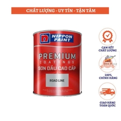 Nippon Reflective Road Line Đỏ 5 Lít - Sơn kẻ vạch, sơn giao thông gốc Acrylic mau khô màu Đỏ