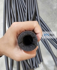 Ống Xốp PE Foam Đen Bọc Cạnh Chống Va Đập 20x40mm | Tròn Xẻ Rãnh 1 Bên