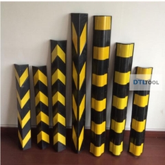 Ốp Góc Cột Cao Su Phản Quang 1000x100x10mm Tròn ADTL | Bảo Vệ Góc Cột, Góc Tường, Tầng Hầm & Bãi Đỗ Xe