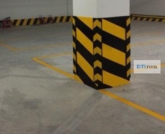 Ốp Góc Cột Cao Su 1000x100x10mm Decal Mịn SDTL | Bảo Vệ Góc Cột, Góc Tường, Tầng Hầm & Bãi Đỗ Xe