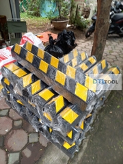 Ốp Góc Cột Cao Su Phản Quang 1000x100x10mm Vuông SDTL | Bảo Vệ Góc Cột, Góc Tường, Tầng Hầm & Bãi Đỗ Xe