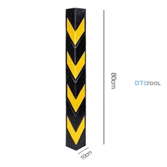 Ốp Góc Cột Cao Su Phản Quang 780x95x9mm Vuông SDTL | Bảo Vệ Góc Tường, Góc Cột Nhà Xe & Tầng Hầm