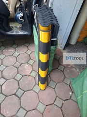 Ốp Góc Cột Cao Su Phản Quang 800x100x10mm Tròn ADTL | Bảo Vệ Góc Cột, Góc Tường, Tầng Hầm & Bãi Đỗ Xe