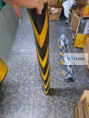 Ốp Góc Cột Cao Su Phản Quang 980x95x9mm Vuông SDTL | Bảo Vệ Cột Tầng Hầm & Bãi Đỗ Xe