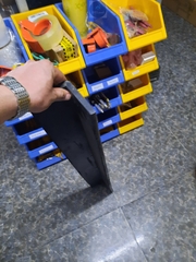 Thanh ốp góc kích thước 1000x100x10mm Vuông. Dán Decal mịn phản quang cao cấp. Bảo vệ góc tường, góc cột. Bao phụ kiện lắp đặt