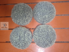 Đường kính 4inch (~10cm) Pad cước đánh bóng sàn. Pad đánh bóng lông thú lắp máy chà cầm tay