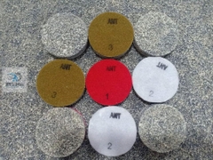 Đường kính 4inch (~10cm) Pad cước đánh bóng sàn. Pad đánh bóng lông thú lắp máy chà cầm tay