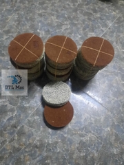 Đường kính 4inch (~10cm) Pad cước đánh bóng sàn. Pad đánh bóng lông thú lắp máy chà cầm tay