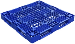 Pallet nhựa 1100x1100x120mm - Tải trọng 600-1200Kg - Xanh dương - BPG110.110.OP02-1