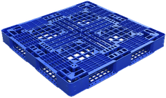 Pallet nhựa 1100x1100x120mm - Tải trọng 600-1200Kg - Xanh dương - BPG110.110.OP02-1
