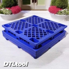 Pallet nhựa 1100x1100x140mm - Tải trọng 700-1400Kg - Xanh dương - BPG110.110.NP02-1