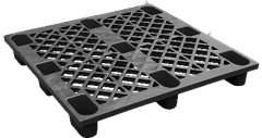 Pallet nhựa 1100x1100x140mm - Tải trọng 300-600Kg - Đen - BPG110.110.NP02-3
