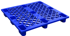 Pallet nhựa 1200x1000x145mm - Tải trọng 600-1200Kg - Xanh dương - BPG120.100.NP01-1