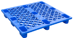 Pallet nhựa 1200x1000x145mm - Tải trọng 600-1200Kg - Xanh dương - BPG120.100.NP01-1