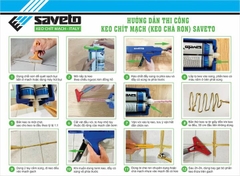 Keo Chít Mạch Gạch Đá Epoxy Saveto Indoor 400ml | 37 Màu, Chống Rêu Mốc, Chống Bám Bẩn, Bền Màu